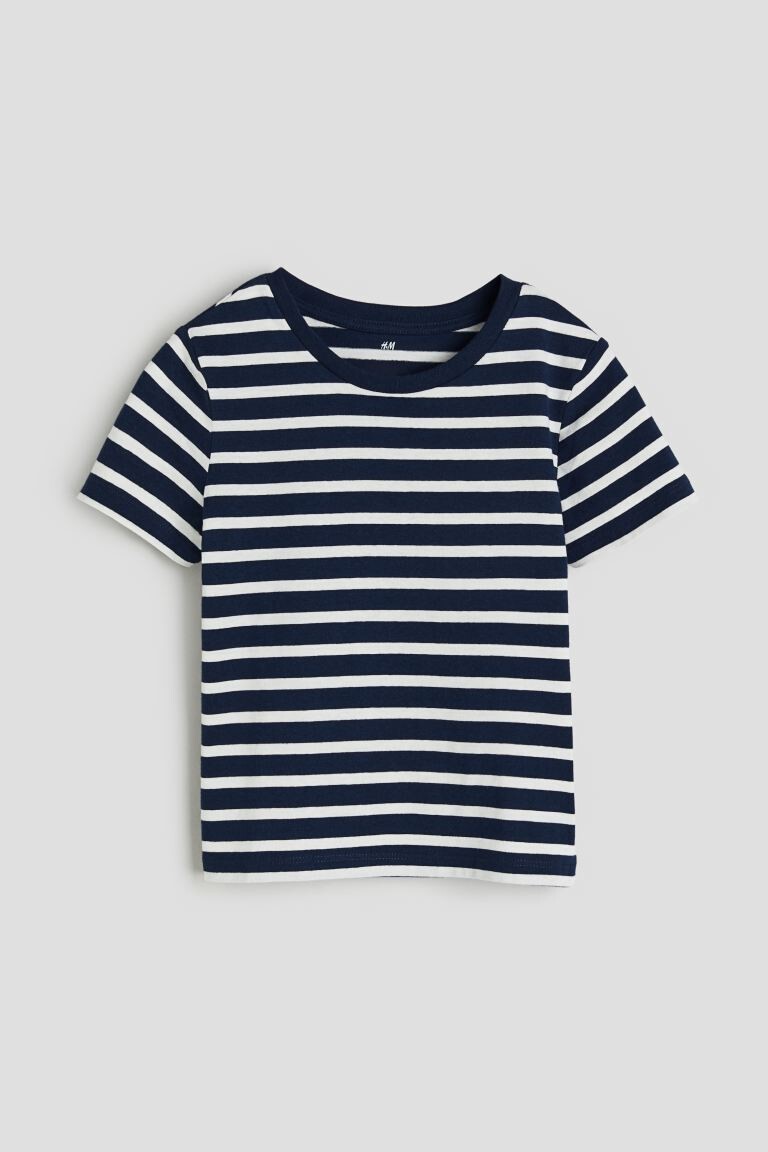

Хлопковая футболка H&M, синий