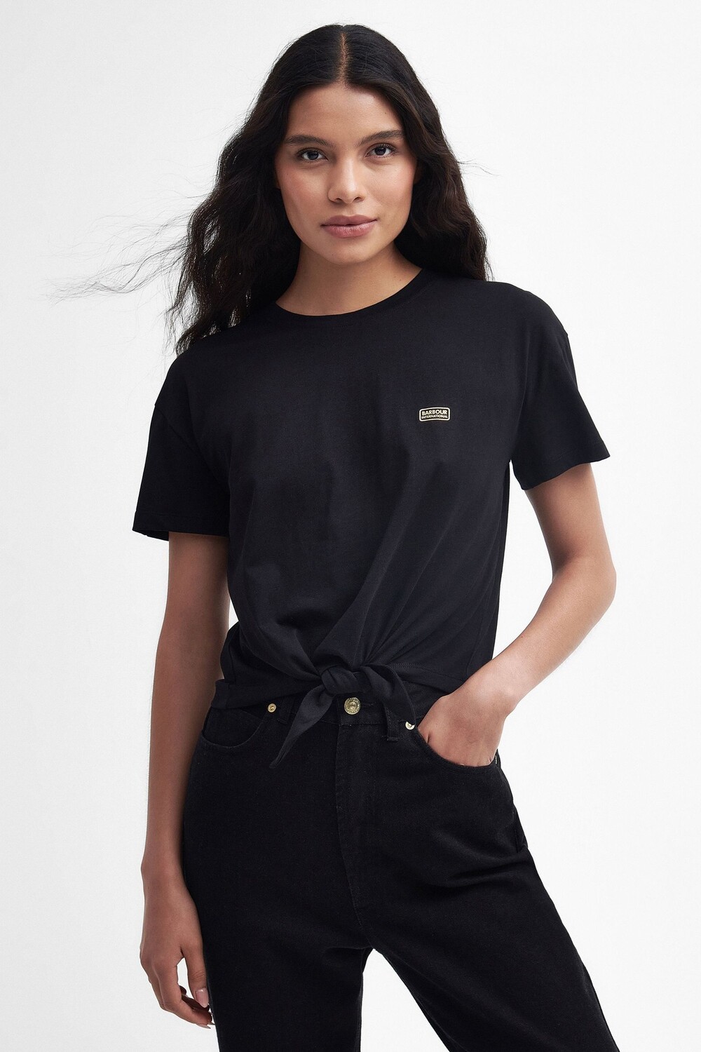 

Футболка Soules с завязкой спереди Barbour International, черный