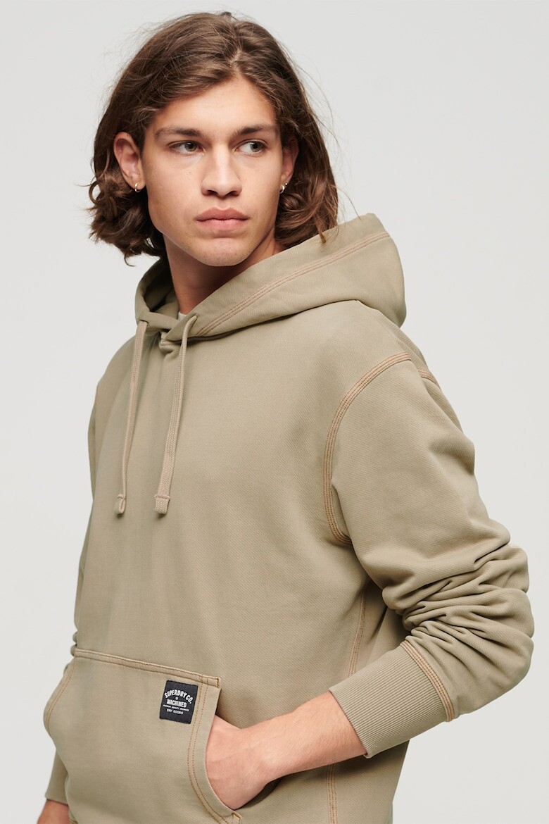 

Толстовка с логотипом и карманом-кенгуру Superdry, бежевый