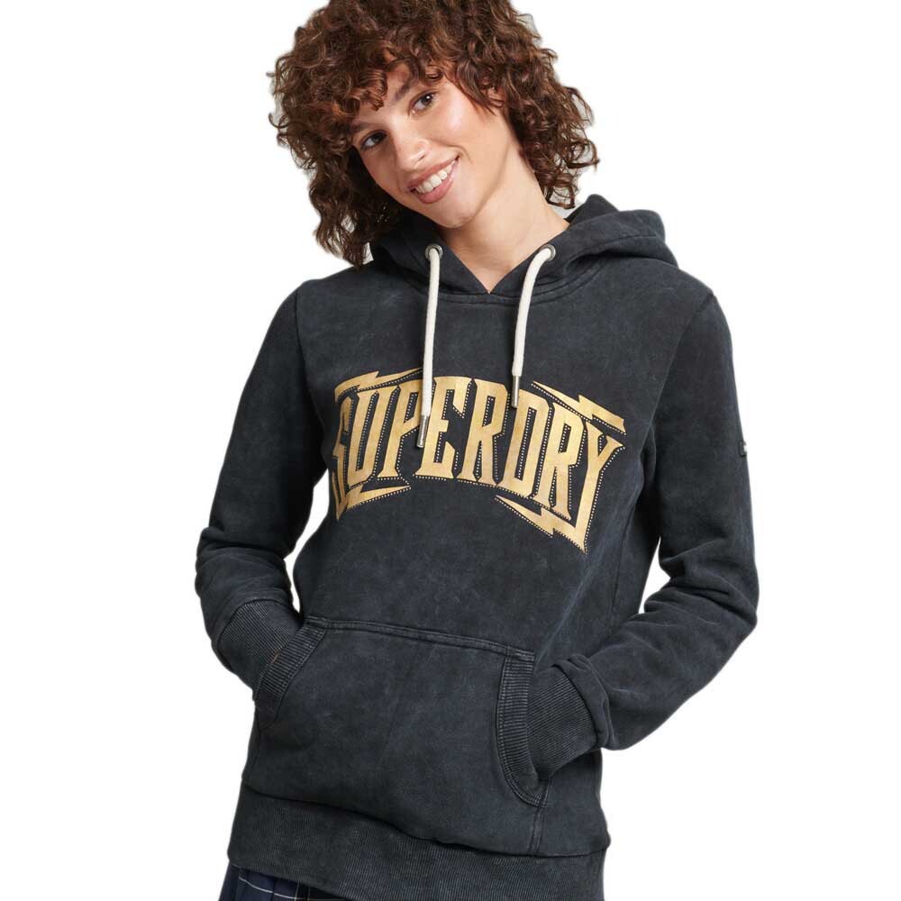 

Худи Superdry Vintage Brand Mark Metal, серый