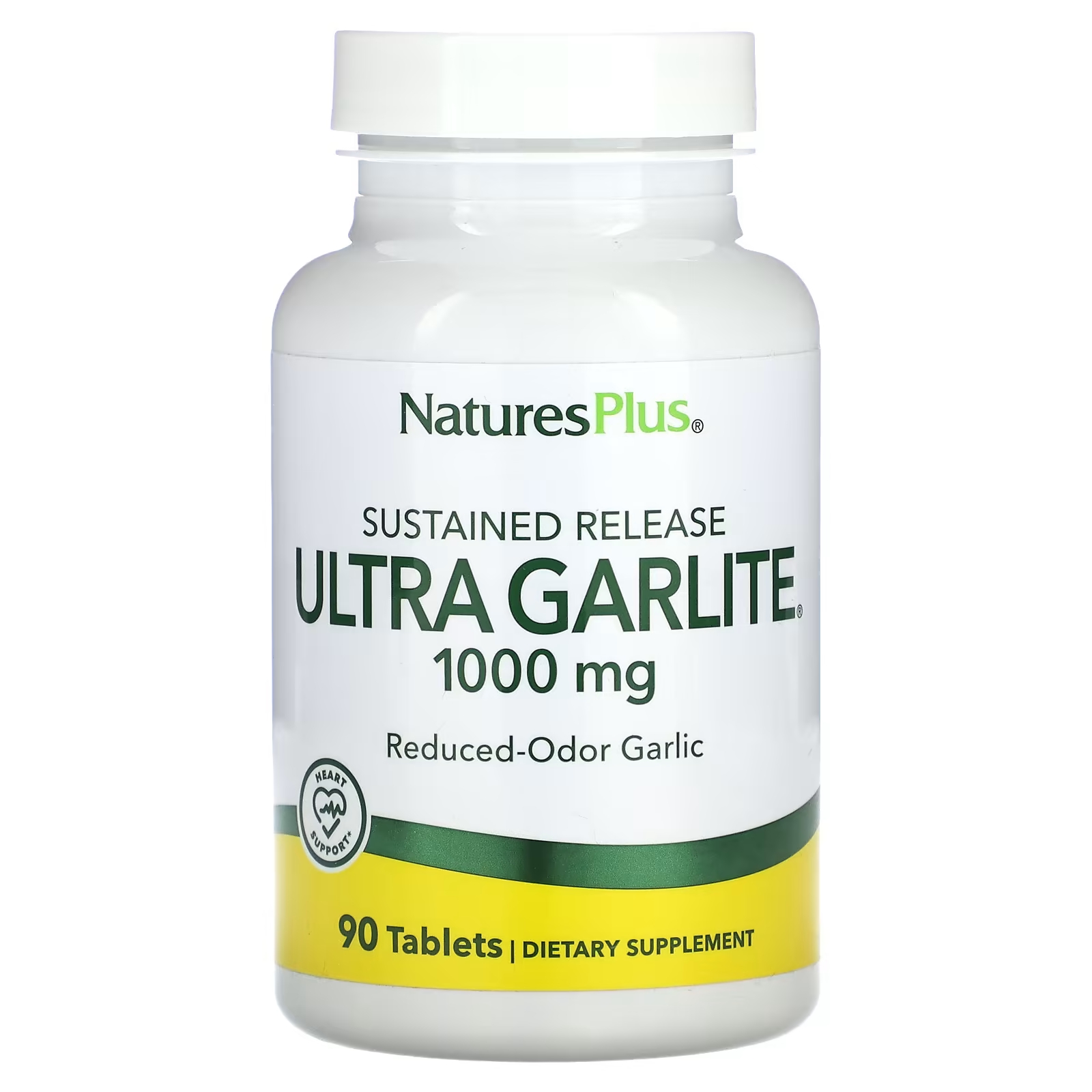 Пищевая добавка Ultra Garlite NaturesPlus пролонгированного действия, 90 таблеток naturesplus ultra e fem для женщин максимальная сила 90 таблеток пролонгированного действия