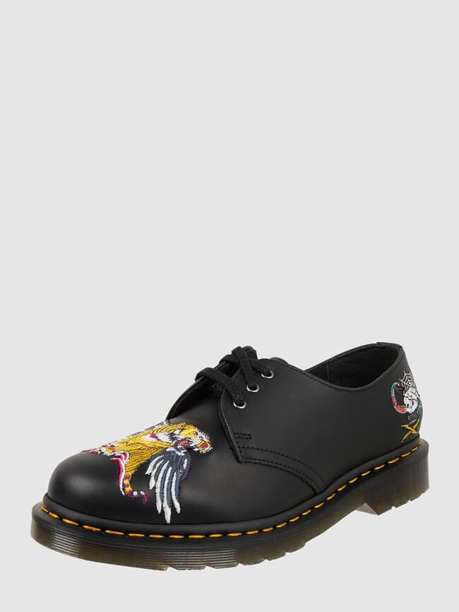 

Кожаные туфли на шнуровке модель '1461 Сувенир' Dr. Martens, черный
