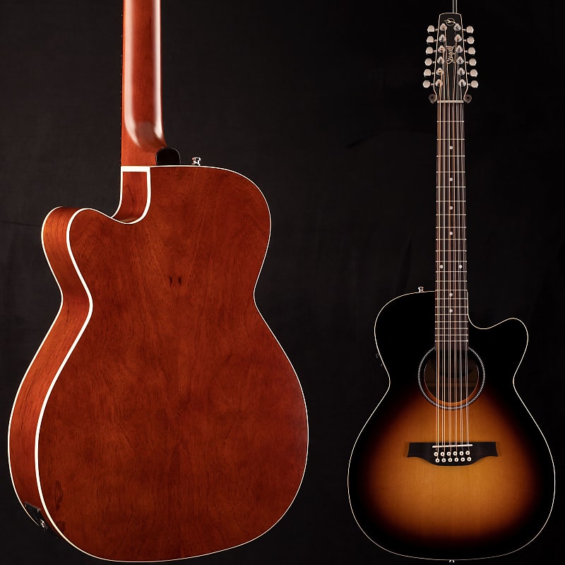 Акустическая гитара Seagull S12 CH CW Spruce Sunburst GT Presys II 186 силиконовый чехол на vivo s12 довольный корги для виво с12