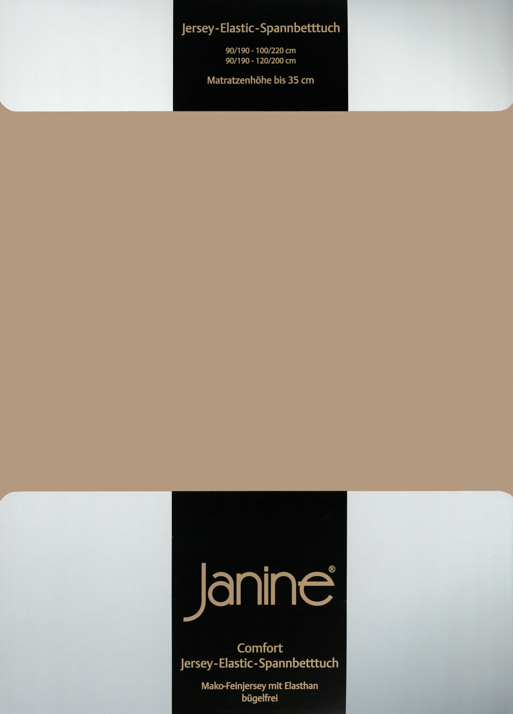 Простыня Janine Elastic Jersey, цвет nougat
