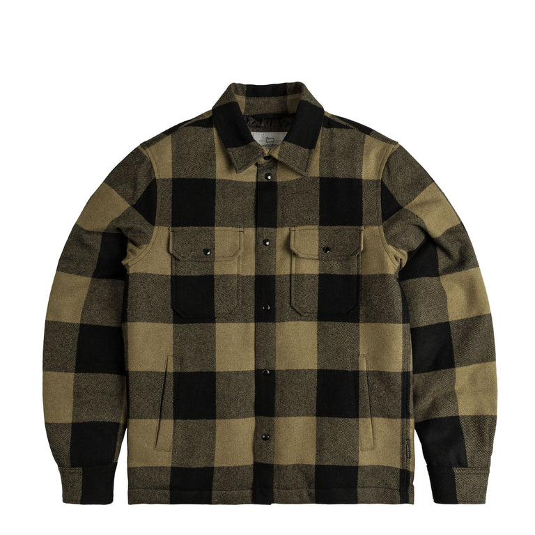 Рубашка Alaskan Wool Check Overshirt Woolrich, зеленый