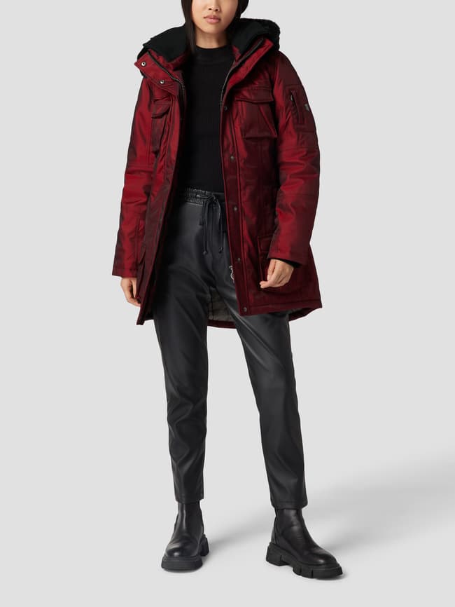 Функциональная куртка с нашивкой-лейблом, модель Schneezauber Wellensteyn, темно-красный