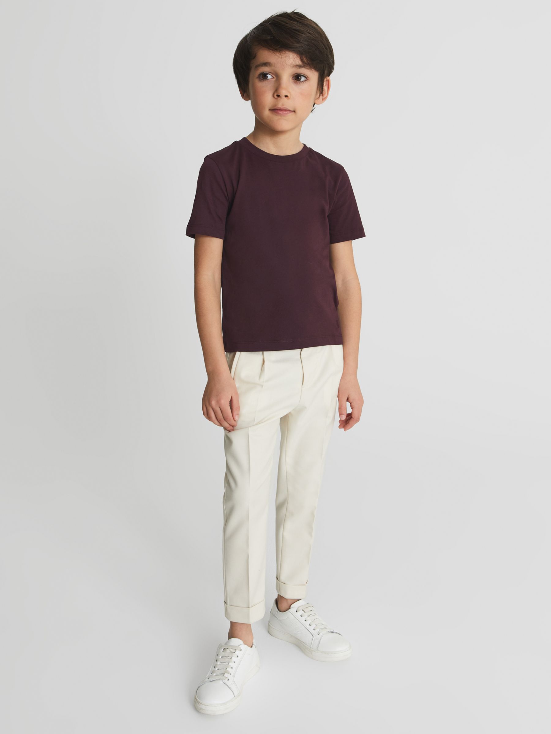 Детская футболка Bless с круглым вырезом Reiss, бордо детская футболка bless с круглым вырезом reiss белый