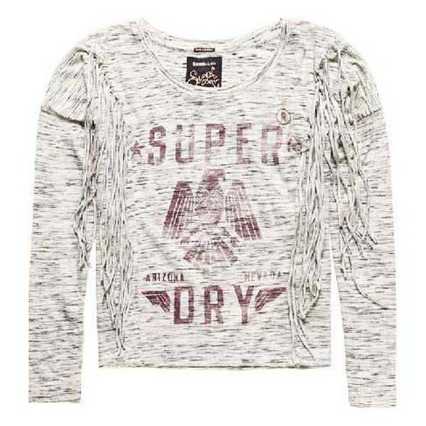 

Футболка с длинным рукавом Superdry Colorado Fringe, серый