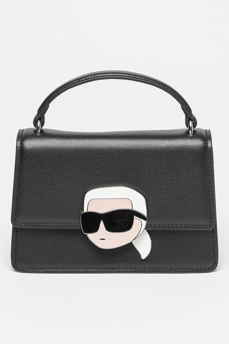 

Кожаная сумка Ikonik Karl Lagerfeld, черный