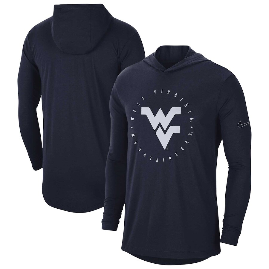 

Футболка с длинным рукавом Nike West Virginia Mountaineers, нави