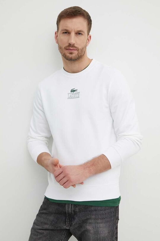 

Хлопковая толстовка Lacoste, белый