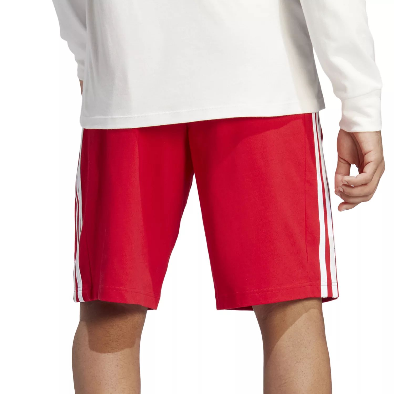 Трикотажные шорты Big & Tall Essentials с тремя полосками adidas