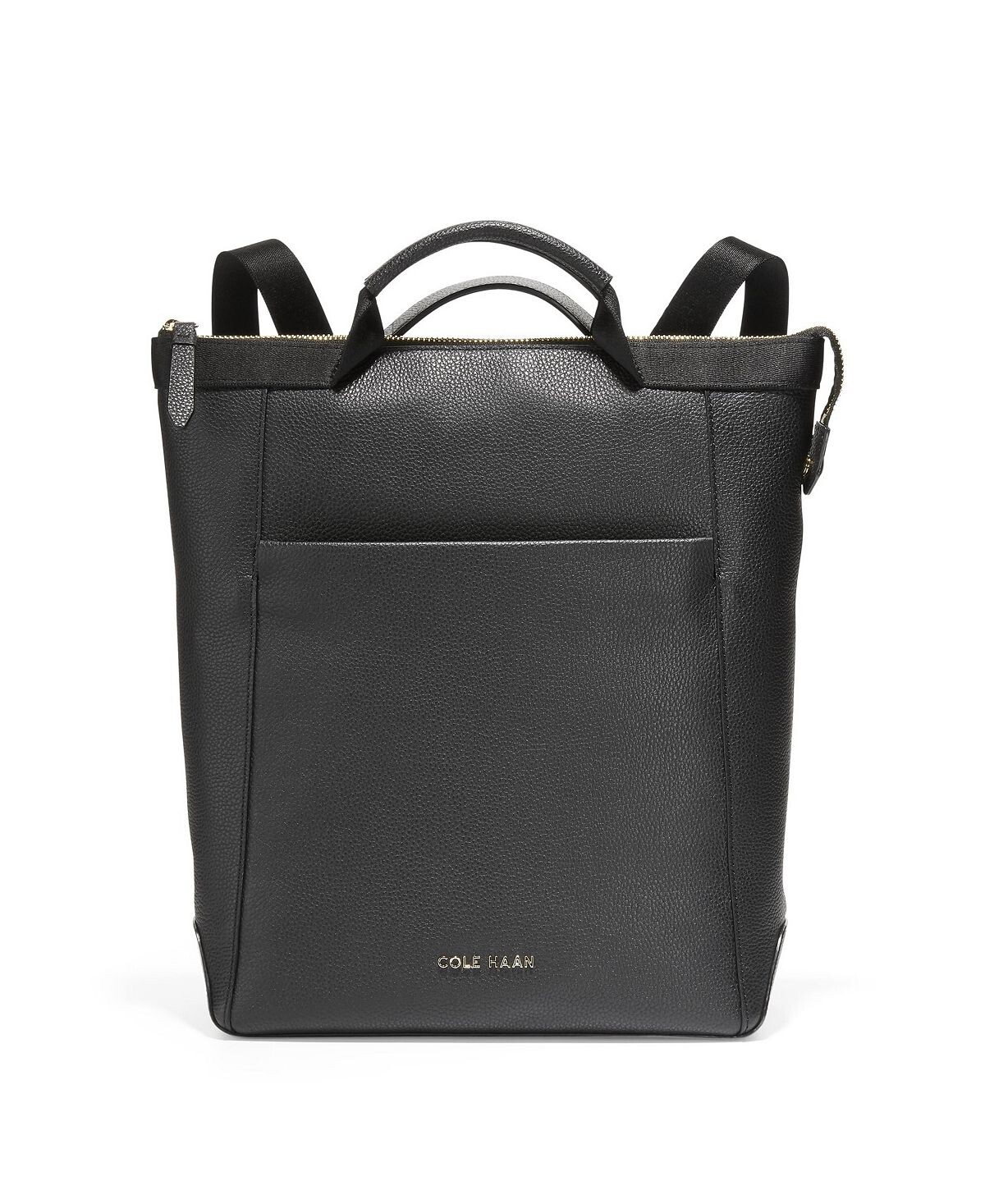 

Маленький кожаный трансформируемый рюкзак Cole Haan, черный