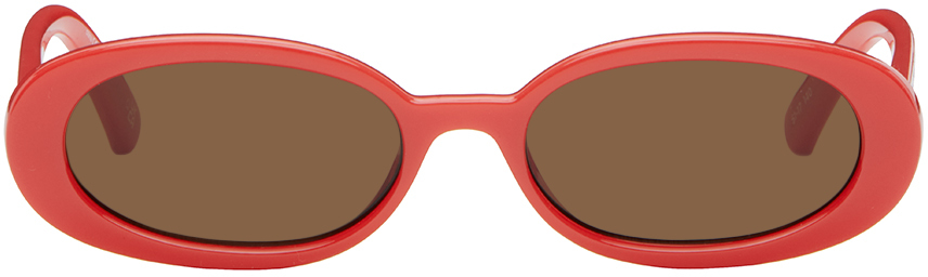 Красные солнцезащитные очки Outta Love Le Specs фотографии