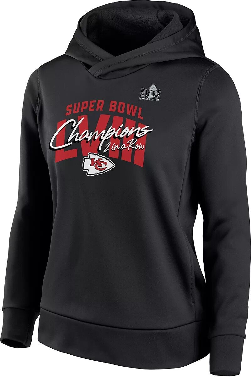 

Женская худи Nike Super Bowl LVIII Champions Kansas City Chiefs Iconic