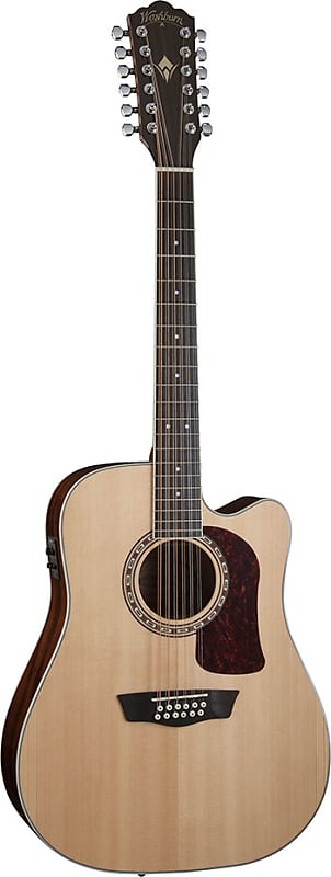 цена Акустическая гитара Washburn Heritage D10SCE-12 String Natural