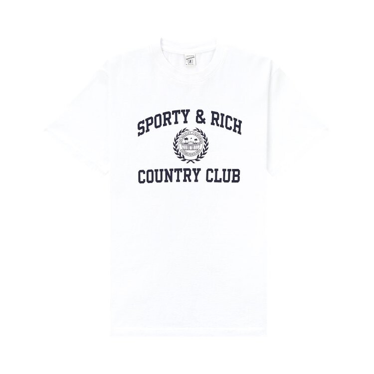 

Футболка Sporty & Rich Varsity Crest 'White', белый
