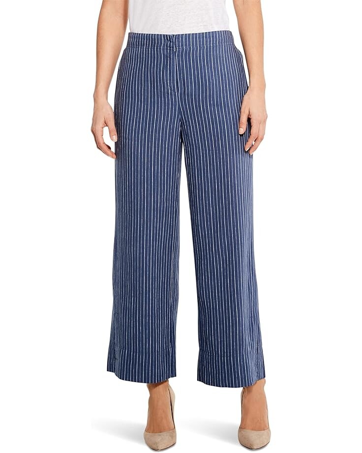 

Брюки NIC+ZOE Petite Central Park Wide Leg Ankle, синий