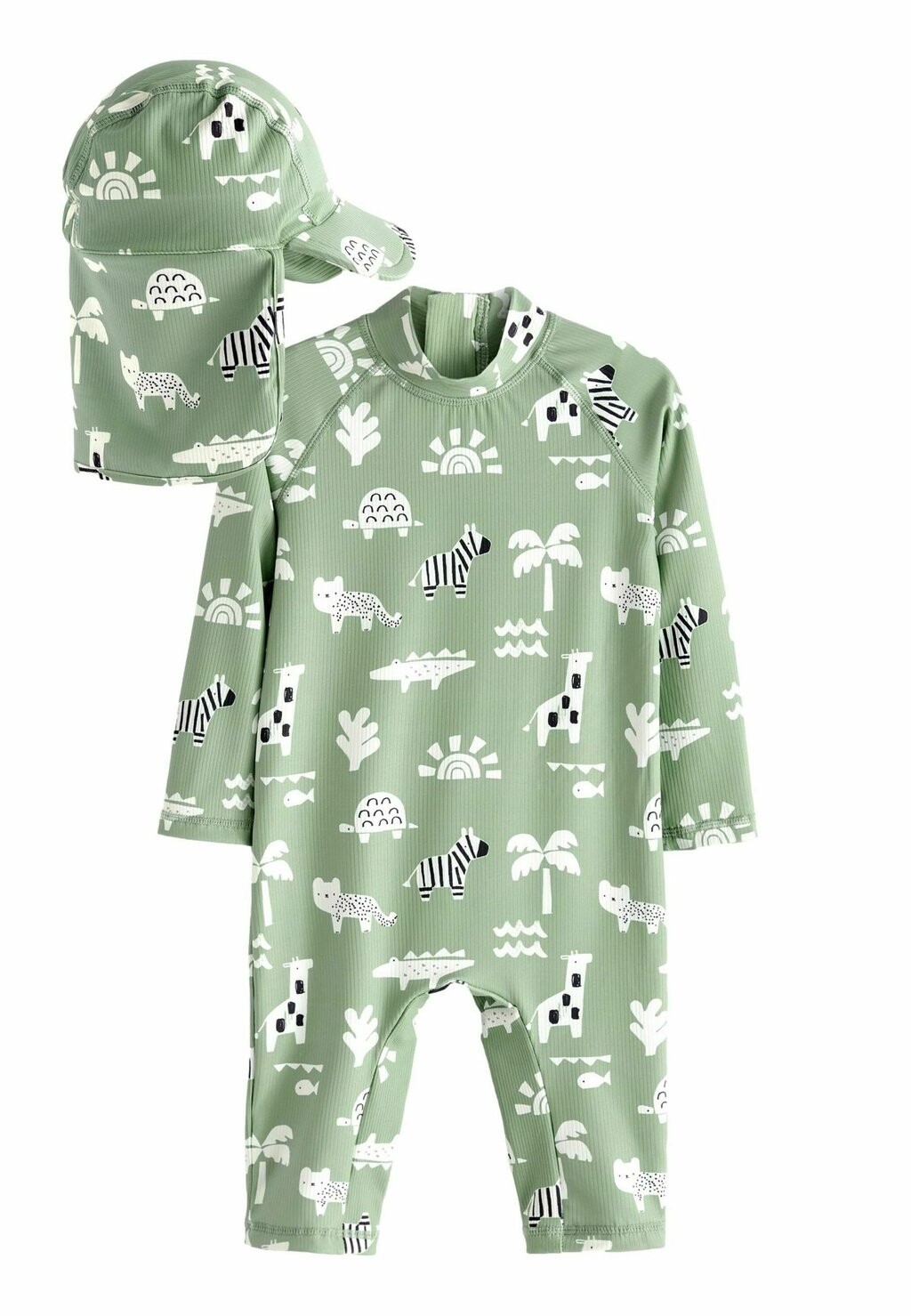 

Шапка SUNSAFE REGULAR FIT SET Next, цвет sage green
