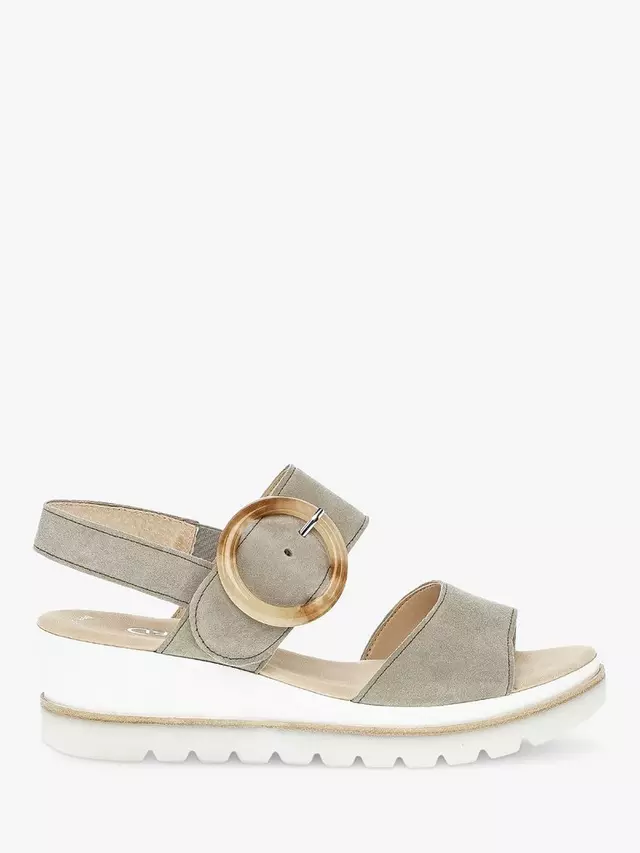 

Сандалии Gabor Yeo Suede Wedge, цвет taupe