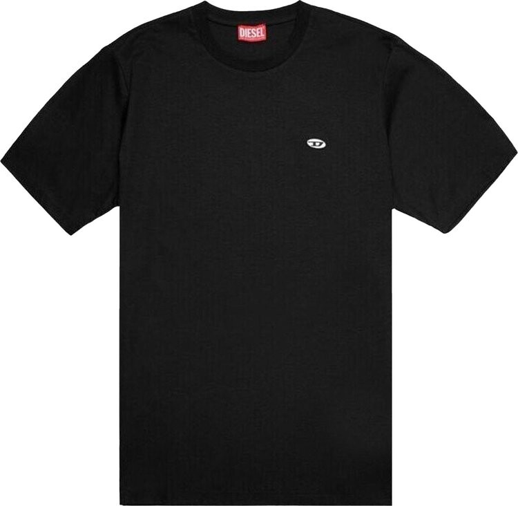 

Футболка Diesel Oval Patch 'Black', черный
