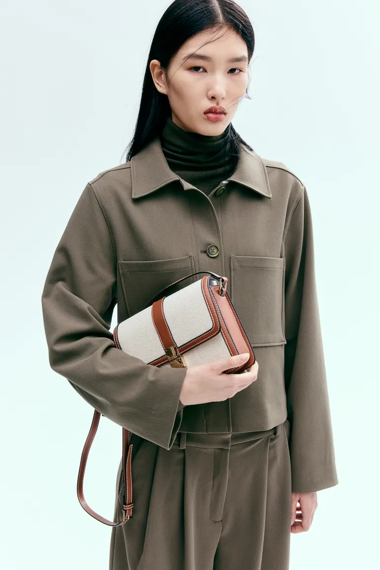 

Сумка через плечо H&M, бежевый