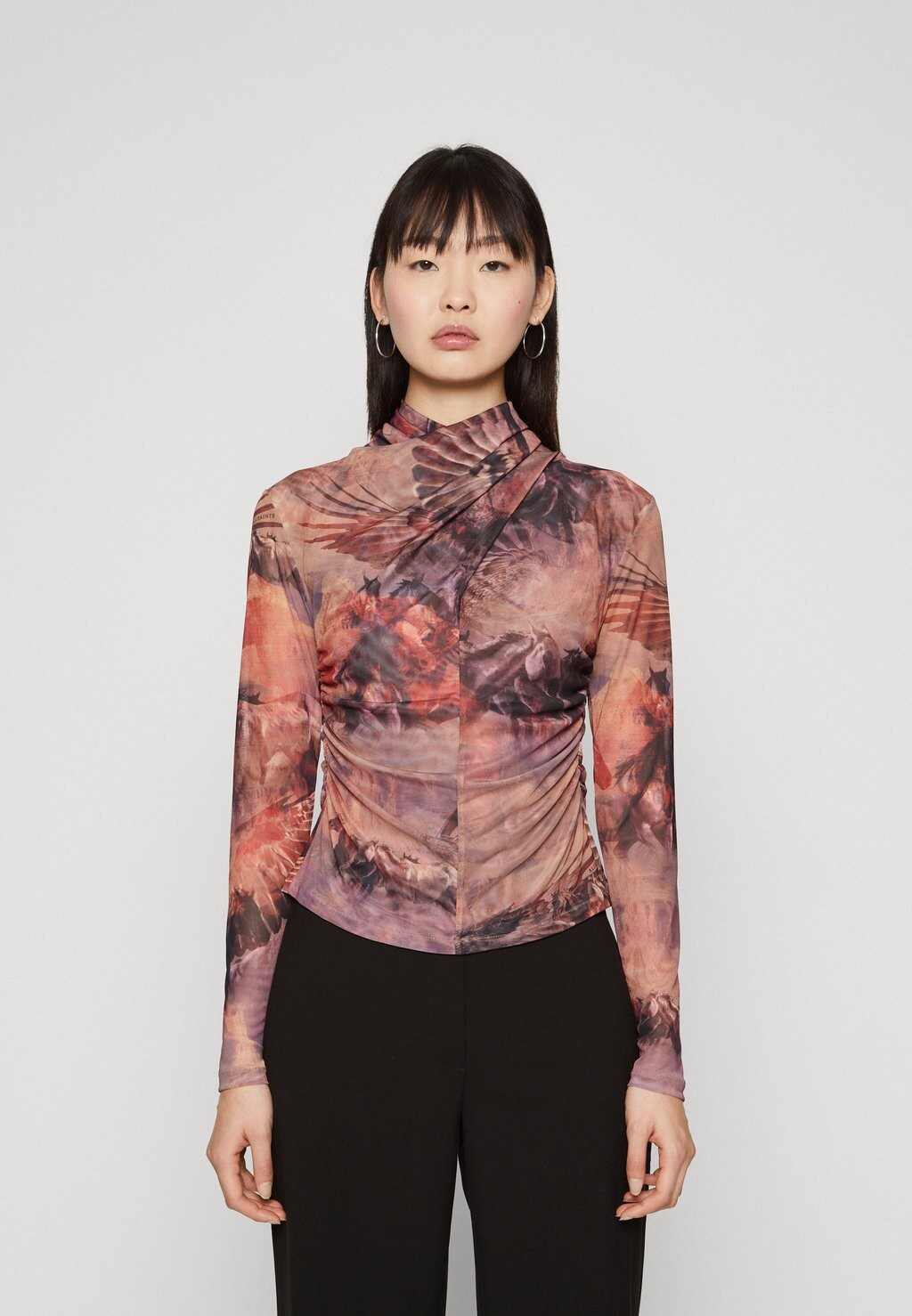 

Блузка с длинными рукавами TIA COLCA AllSaints, фиолетовый