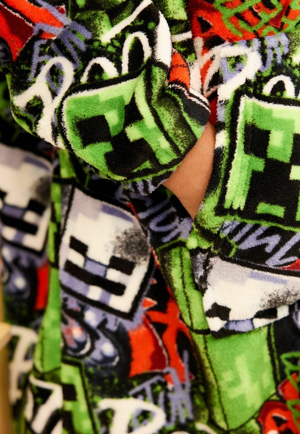 

Флисовый свитер HOODED Next, цвет minecraft multi