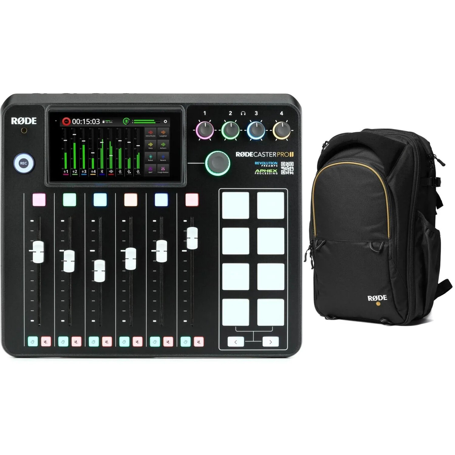

Консоль для производства подкастов Rode Rodecaster Pro II с рюкзаком