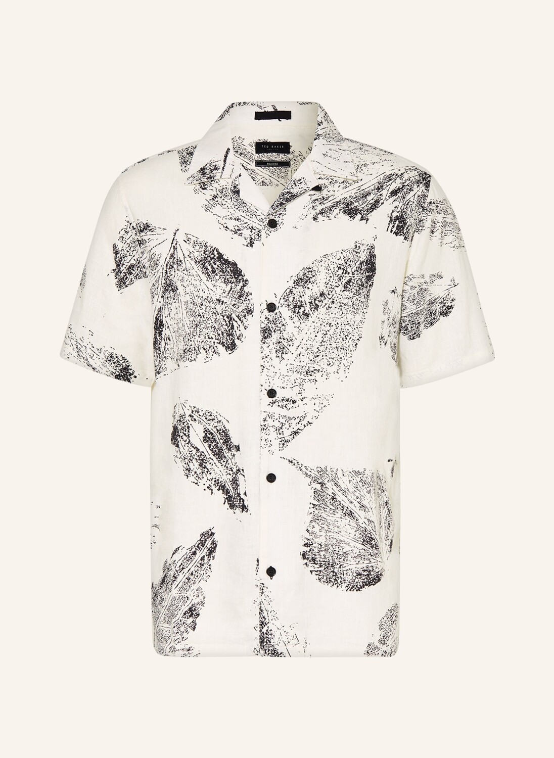 

Рубашка TED BAKER RIALTO Relaxed Fit mit Leinen, экру