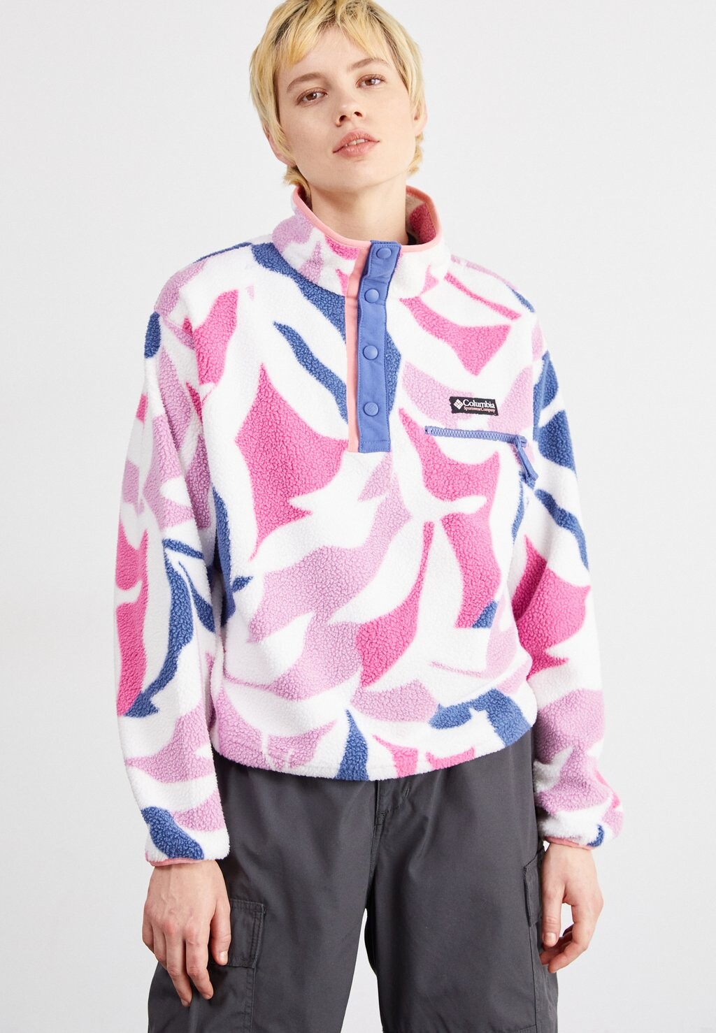 

Толстовка из флиса Helvetia Cropped Half Snap Columbia, цвет cosmos