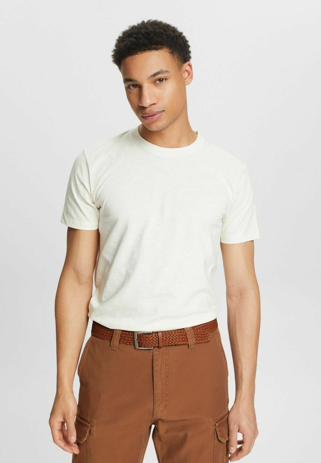 

Плетеный ремень Esprit, цвет rust brown