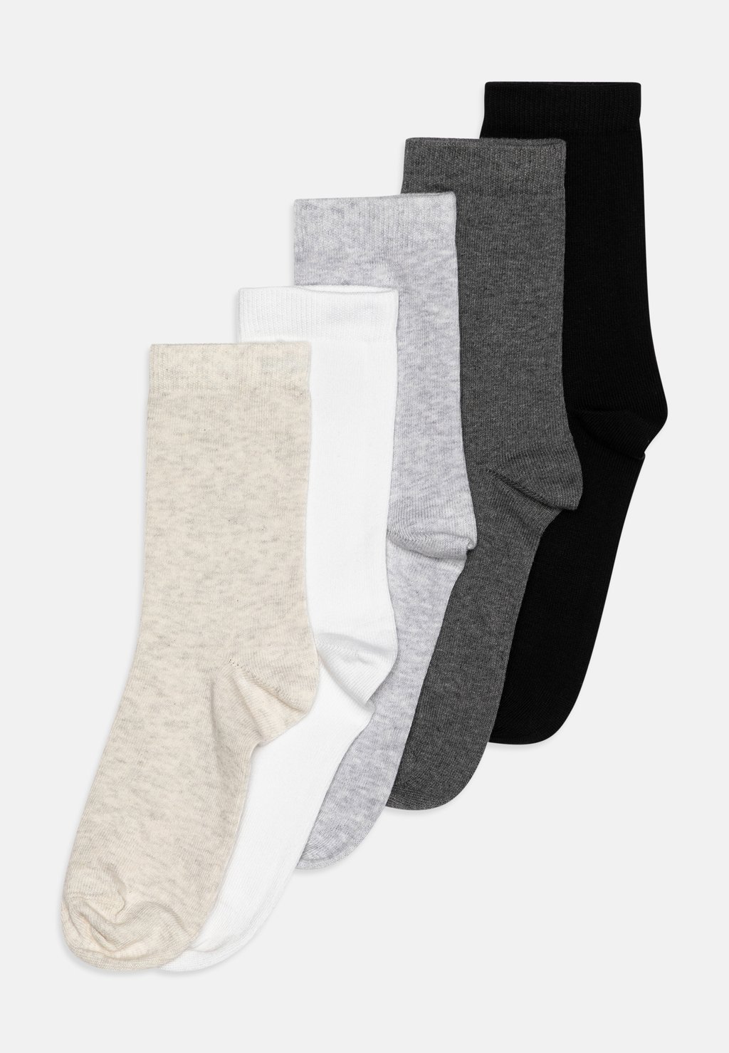 спортивные носки 6 pack unisex adidas performance цвет grey melange Носки Unisex 5 Pack Lindex, цвет light grey melange