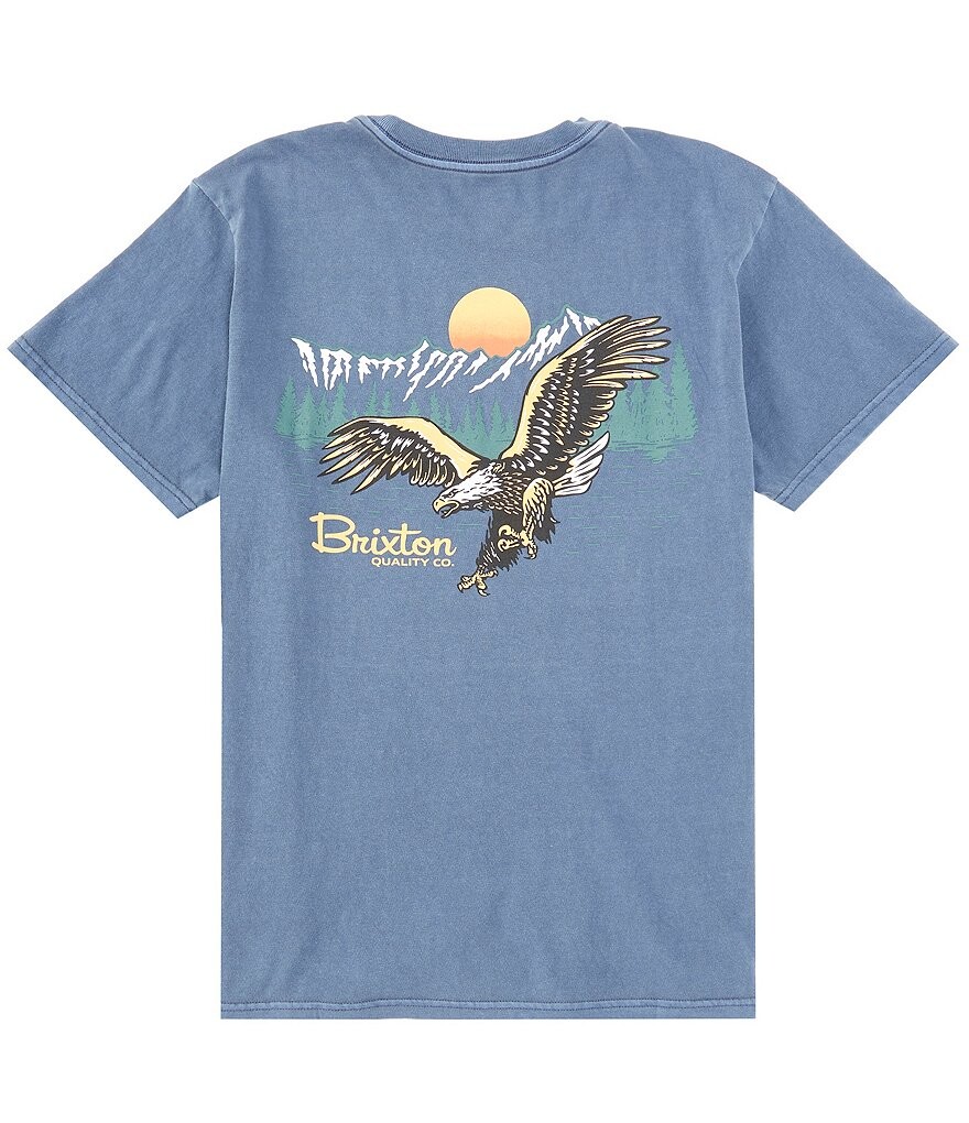 

Футболка Brixton Glacier Eagle с короткими рукавами, синий