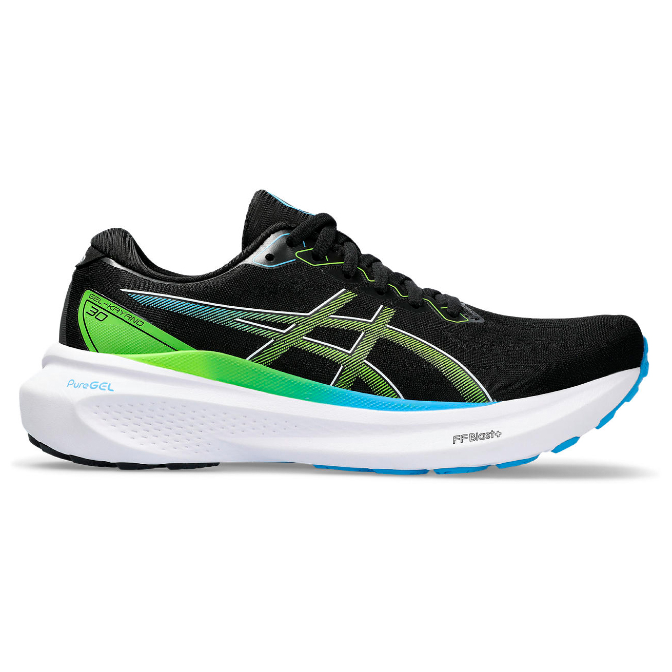 

Беговая обувь Asics Gel Kayano 30, цвет Black/Electric Lime