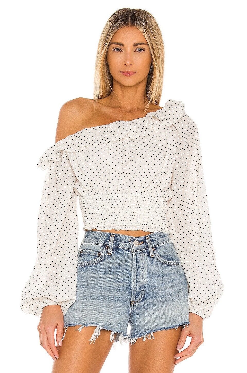 

Топ MAJORELLE Tate Smocked, кремовый