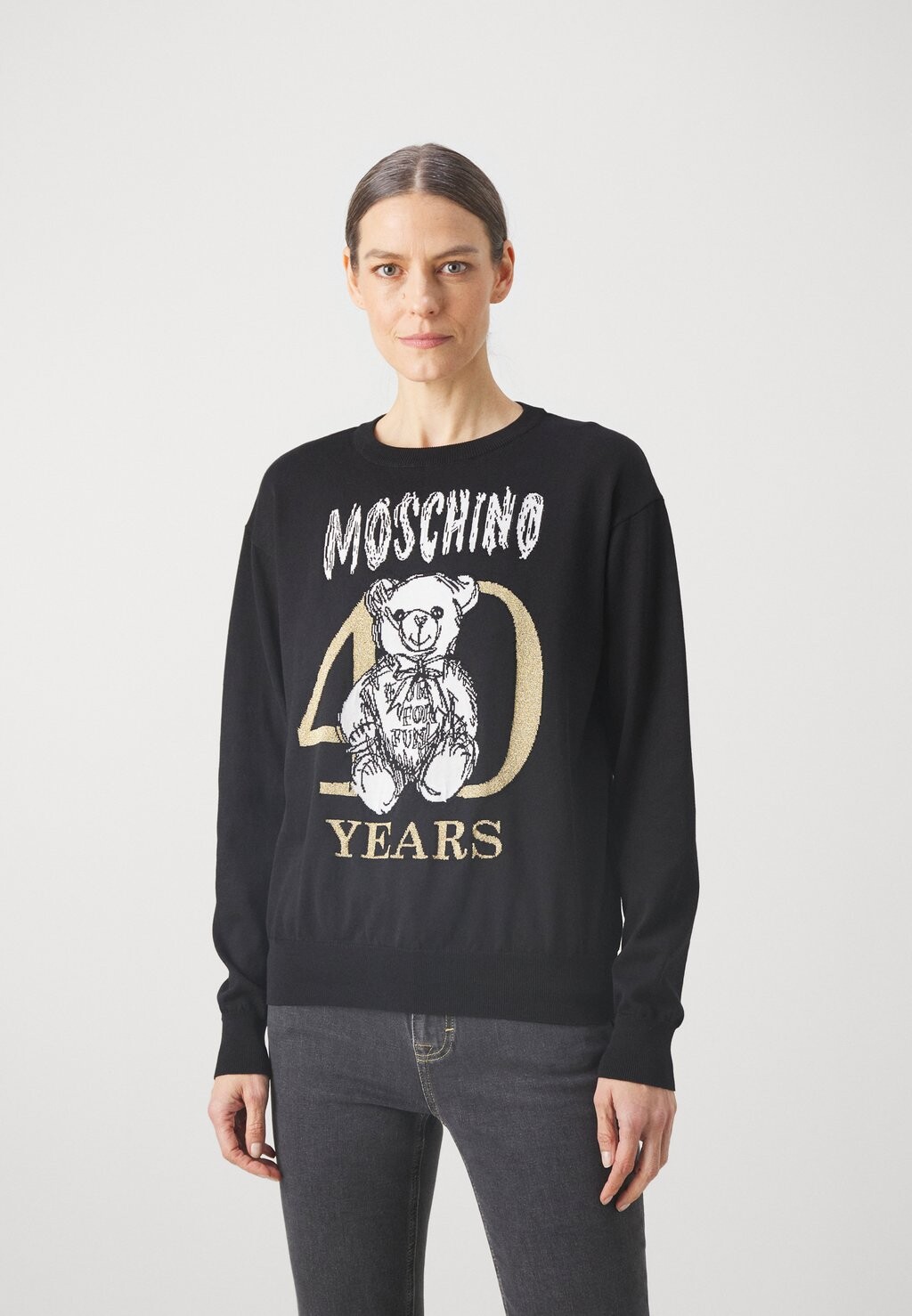 

Вязаный свитер MOSCHINO, цвет fantasy black