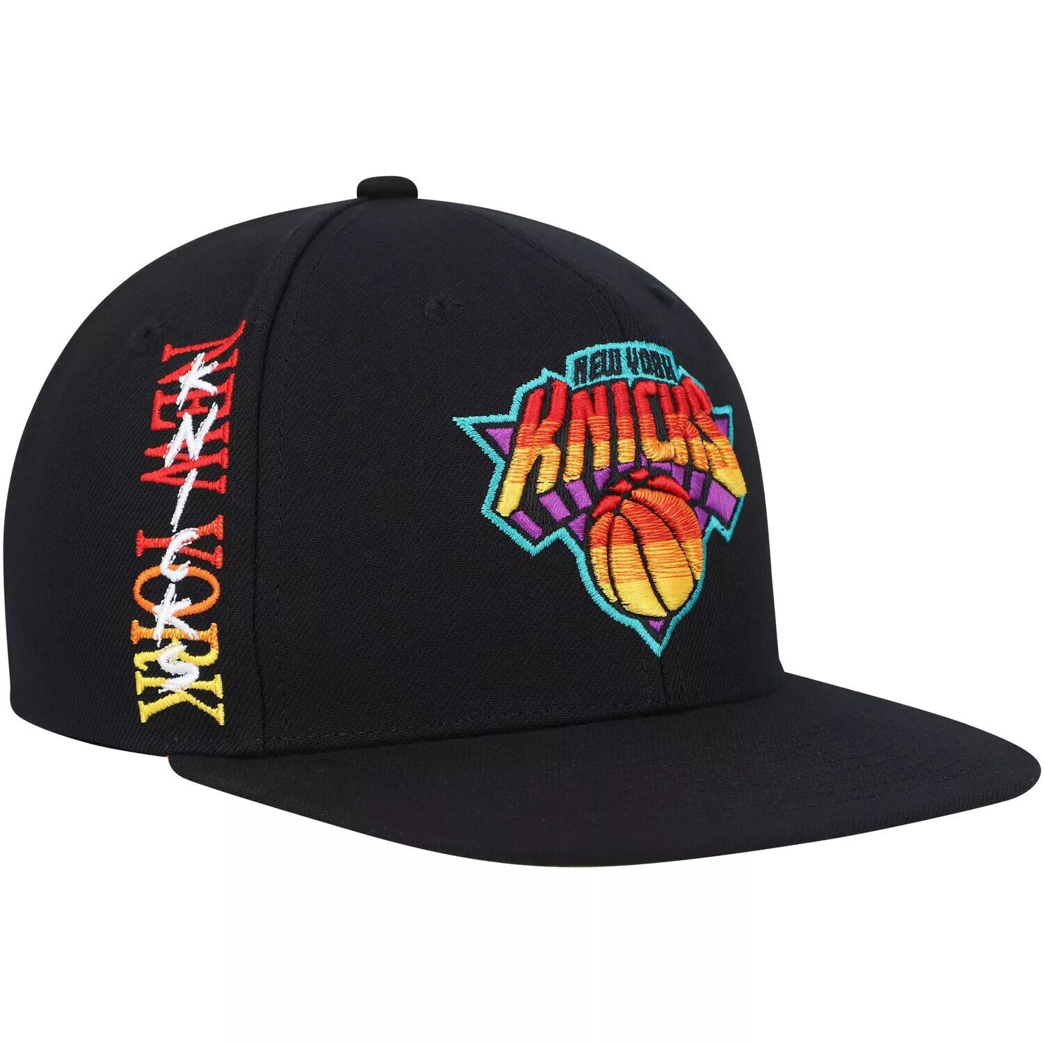 

Мужская кепка Mitchell & Ness Black New York Knicks Soul High-Grade Fade Undervisor Snapback Hat