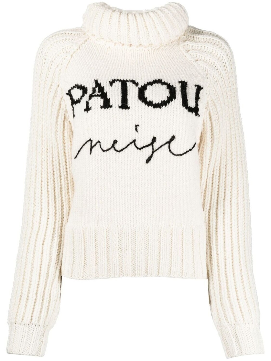 

Patou джемпер вязки интарсия с логотипом, белый