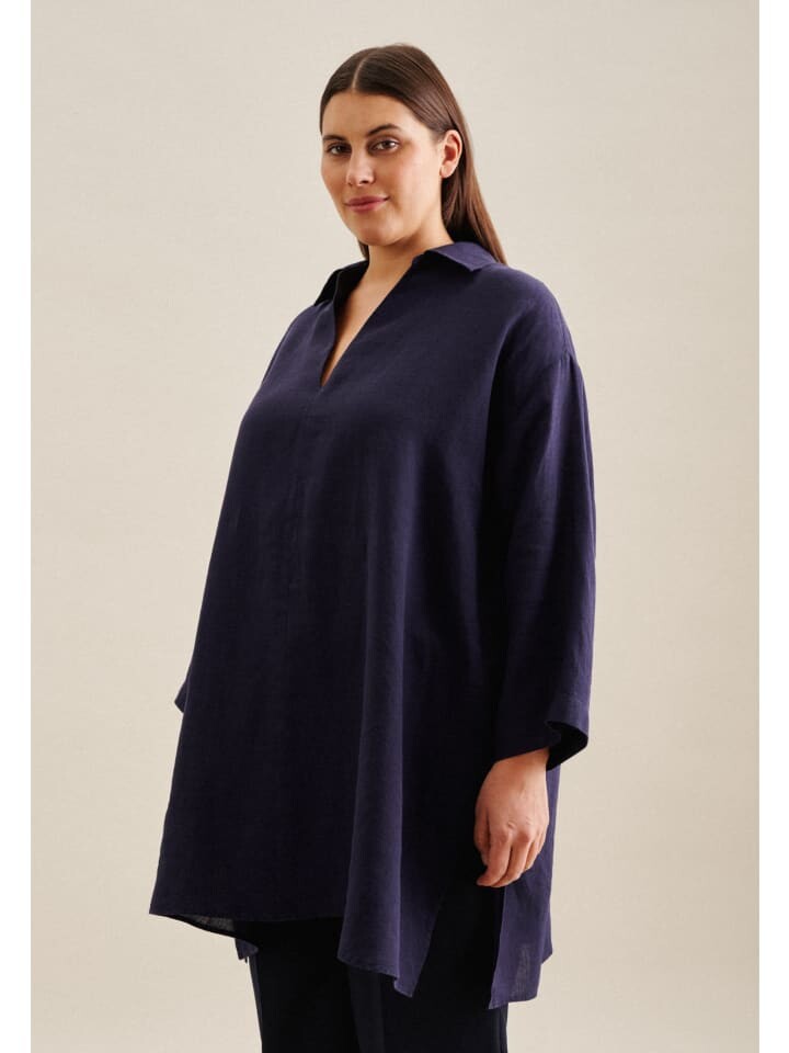 

Длинное платье Seidensticker Oversized, темно-синий