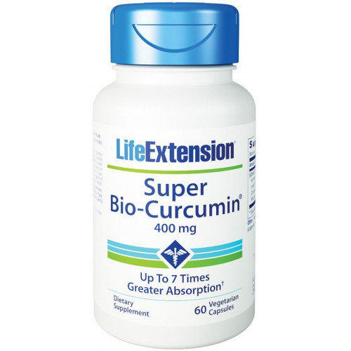 Life Extension, Супер Био-Куркумин Куркума 400 мг 60 капсул