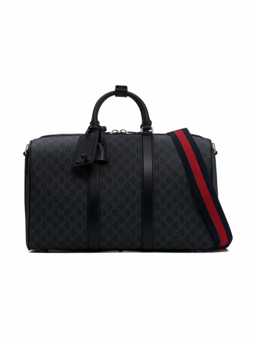 

Дорожная сумка с монограммой Gucci, черный