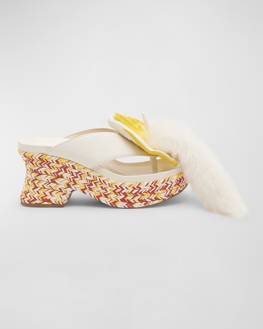 

Босоножки на платформе с ремешками Petal Loewe