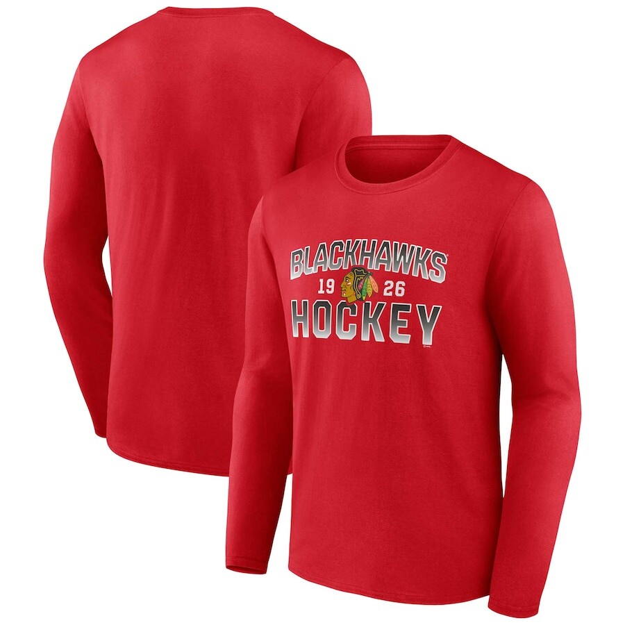 

Футболка с длинным рукавом Fanatics Branded Chicago Blackhawks, красный