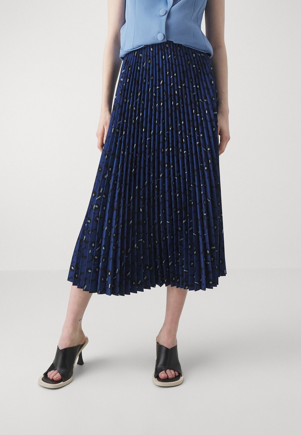 

Юбка плиссе MYY UNIKKO Marimekko, темно-синий