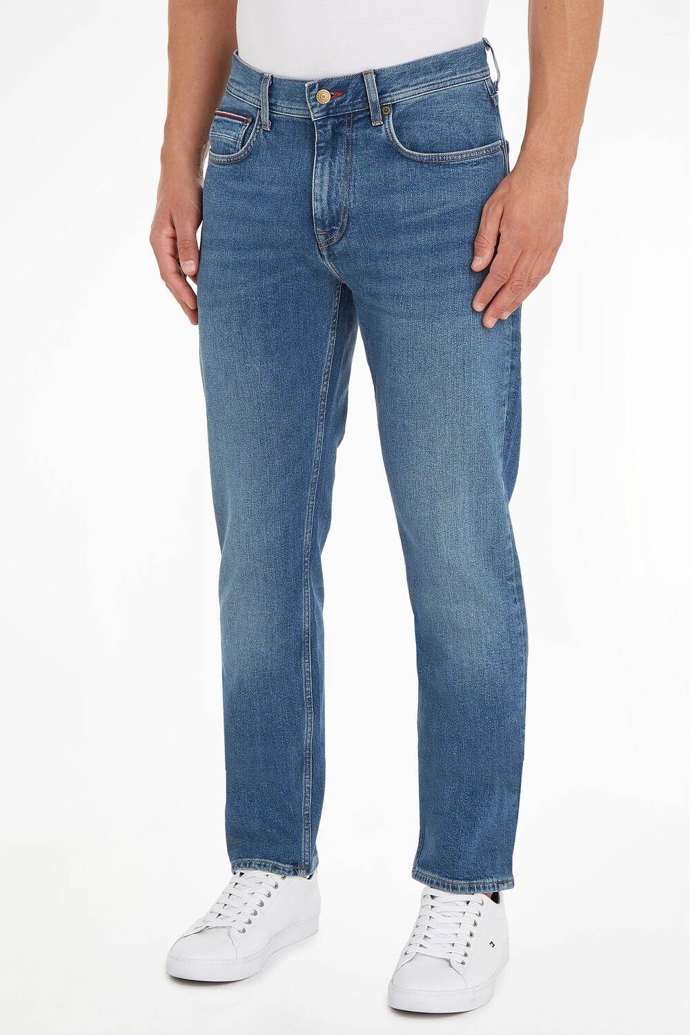 

Синие прямые джинсы Core Denton Tommy Hilfiger, синий