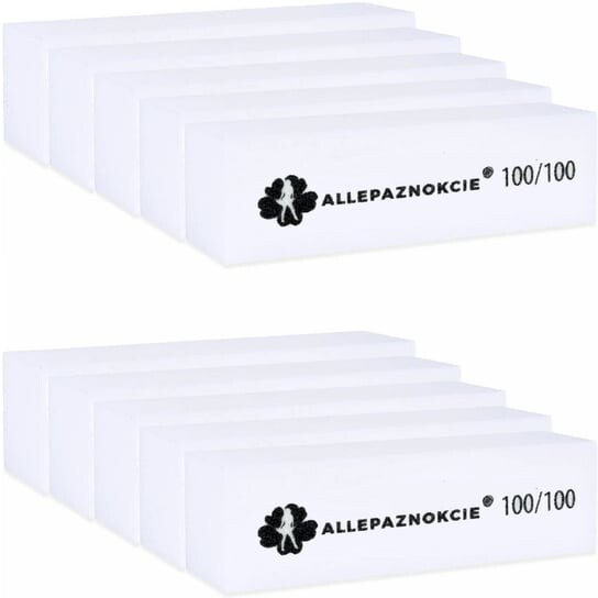 

Белый полировальный блок Allepaznokcie 100/100 10 шт.