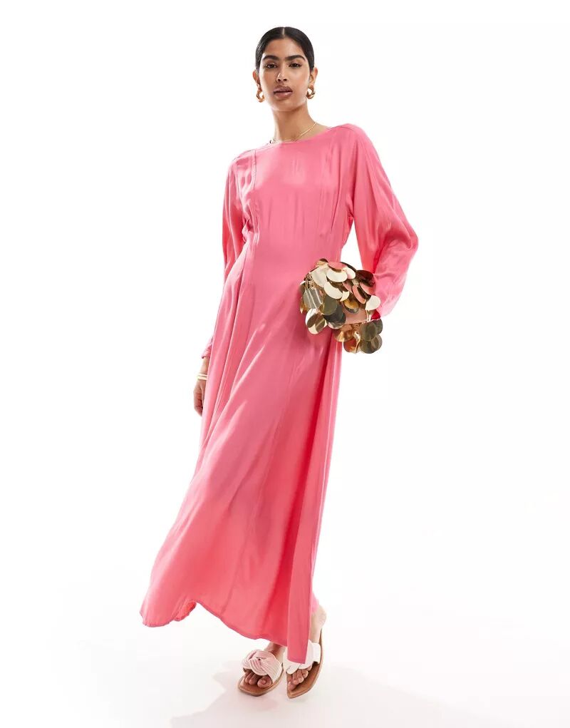 Розовое платье миди InWear Cleo In Wear honeysuckle