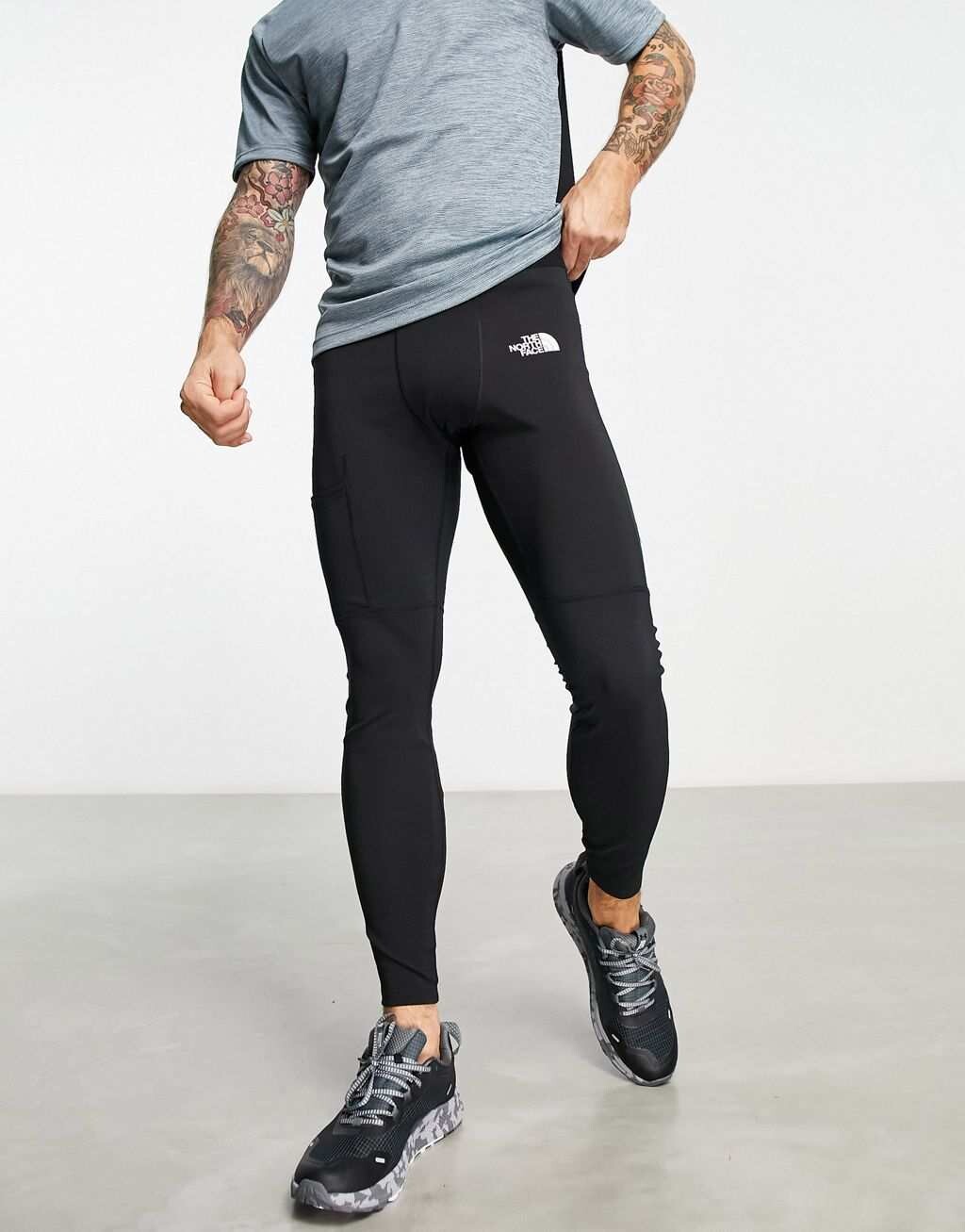 

Черные шорты для бега The North Face Running Winter Теплые ветрозащитные беговые тайтсы