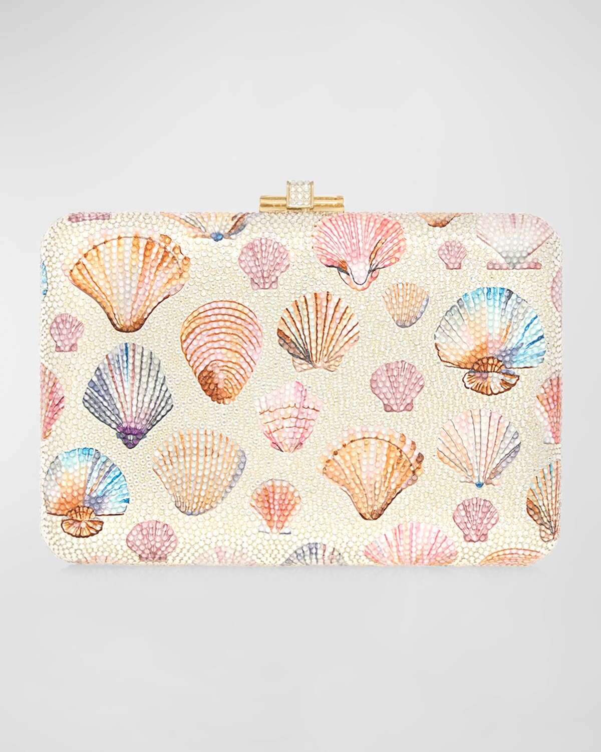 

Клатч Shell Beachcomber с кристаллами Judith Leiber Couture, цвет Blone